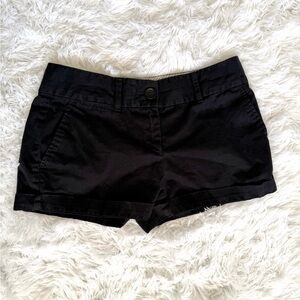 LOFT Black Cuffed Shorts